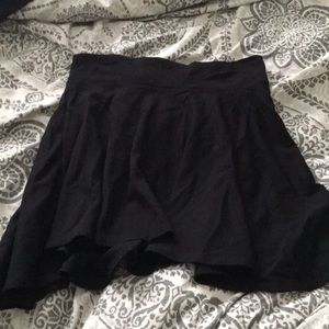 Black mini skirt